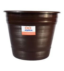 Maceta Gigante ARPLASA No. 5 Plástico Chocolate para Jardín