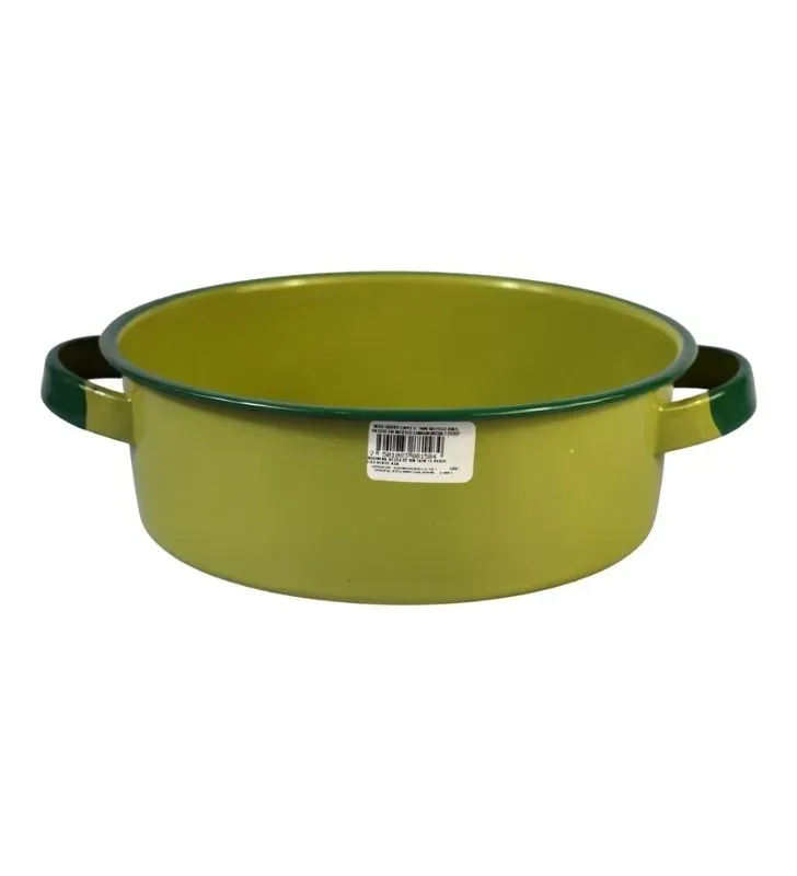 Budinera Recta CINSA 22 cm Peltre Té Verde Filo Verde Sin Tapa