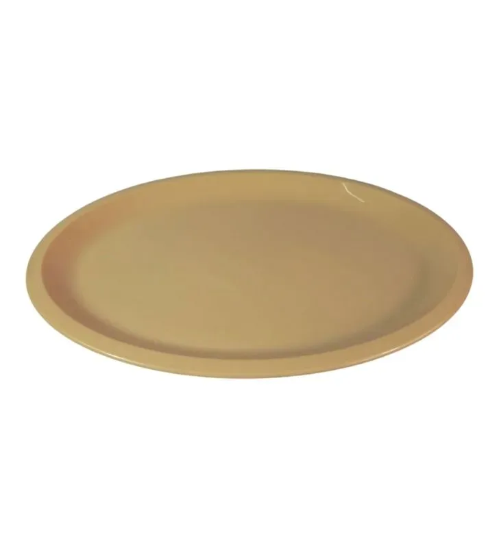 Plato Tampiqueño Ovalado Plástico YULIANA Color Beige