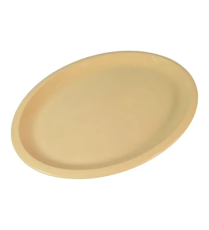 Plato Tampiqueño Ovalado Plástico YULIANA Color Beige