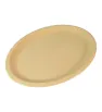 Plato Tampiqueño Ovalado Plástico YULIANA Color Beige