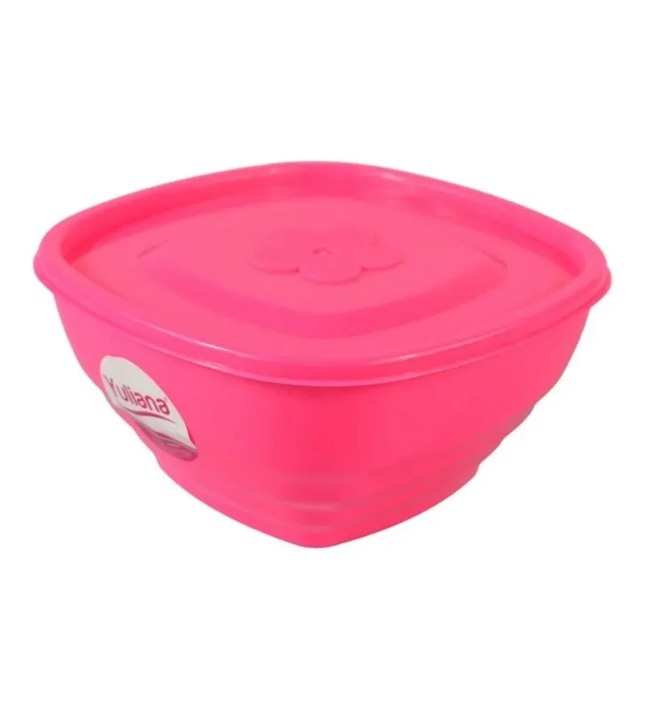 Recipiente Medellín No. 2 YULIANA MX-133 de 650 ml | Plástico Hermético de Colores