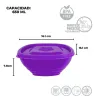 Recipiente Medellín No. 2 YULIANA MX-133 de 650 ml | Plástico Hermético de Colores
