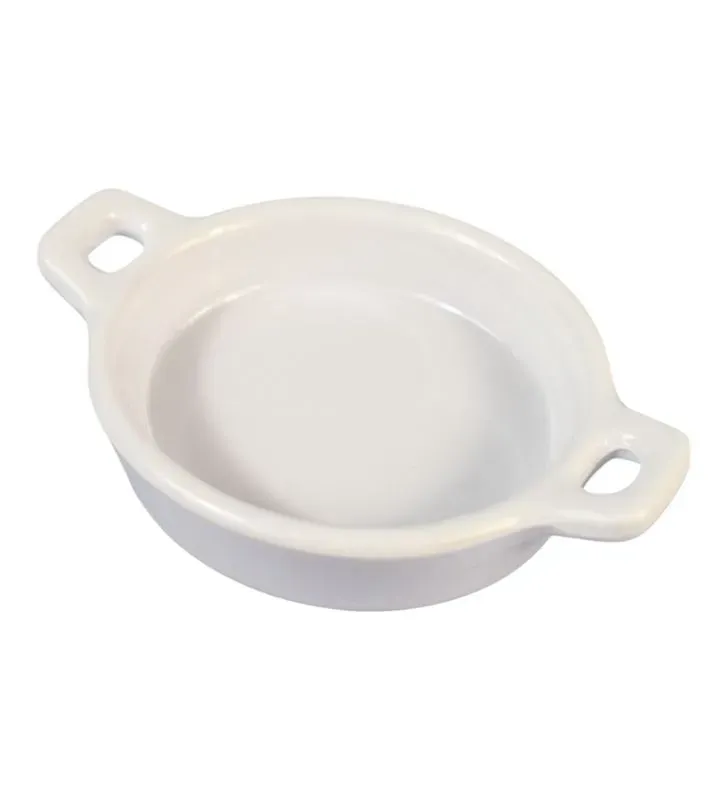 Mini Cazuela Melamina TRAVESSA Redonda 10 cm Blanca (105-009-150)