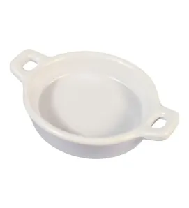 Mini Cazuela Melamina TRAVESSA Redonda 10 cm Blanca (105-009-150)