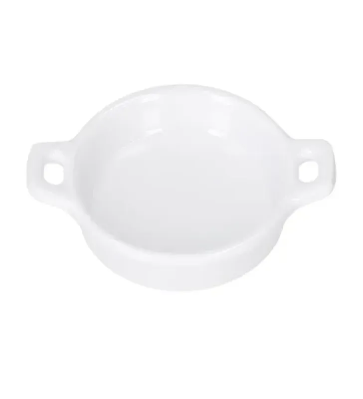 Mini Cazuela Melamina TRAVESSA Redonda 10 cm Blanca (105-009-150)