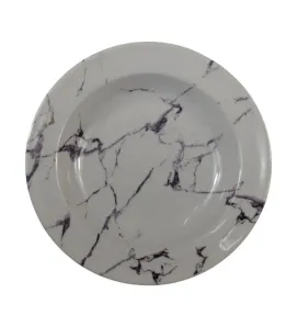 Plato Súpero 8" Melamina Diseño Mármol TRAVESSA (103-018-005)