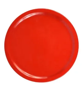 Plato Trinche Redondo Rojo 10" Melamina TRAVESSA D38 (004-016-107)