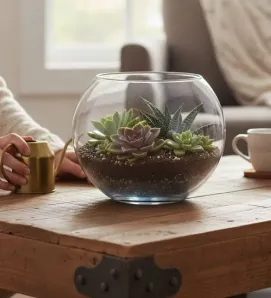 Pecera de Cristal Redonda No. 12 NORTH GLASS