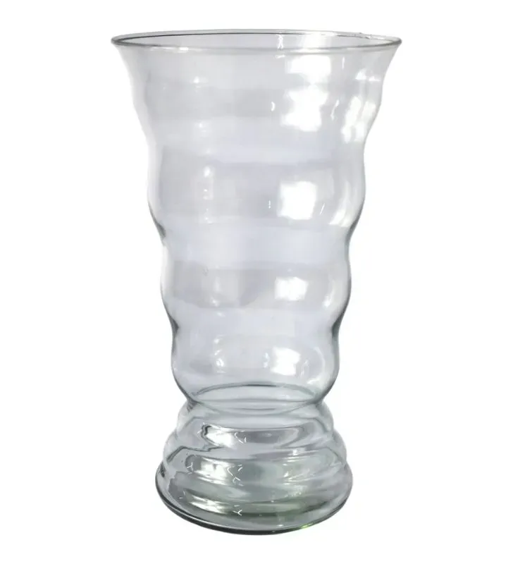 Florero GRECO ANILLO Grande Cristal NORTH GLASS - Diseño con Aros