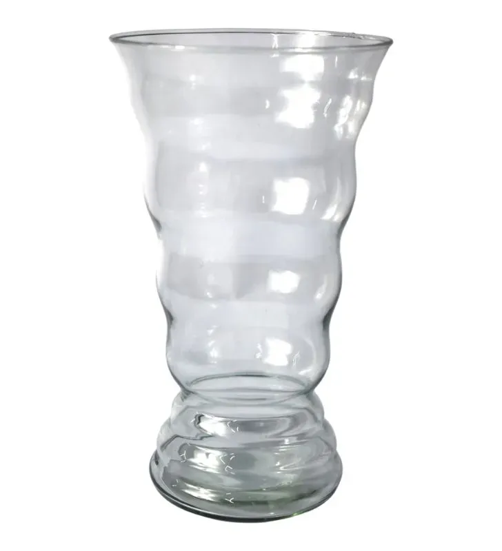 Florero GRECO ANILLO Grande Cristal NORTH GLASS - Diseño con Aros