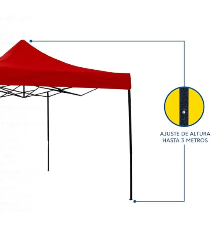 Toldo plegable CJR HY-3X3W 3×3 m – colores exteriores