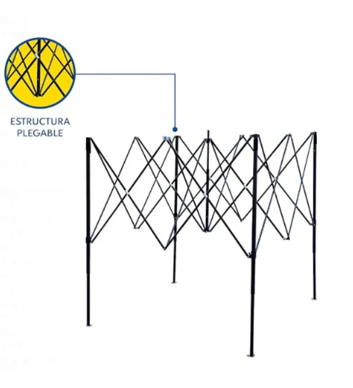 Toldo plegable CJR HY-3X3W 3×3 m – colores exteriores