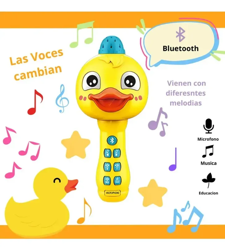 Micrófono de Juguete HUNFA KH263023 / HD-820 – Karaoke Infantil