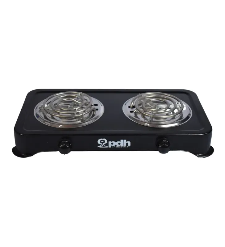 Parrilla Eléctrica PDH PD31 – 2 Quemadores, Termostato Independiente