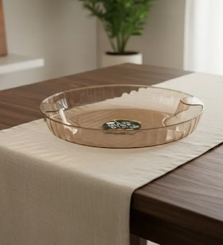 Plato Multiusos Transparente AA-1101A-1 – Elegante y Versátil