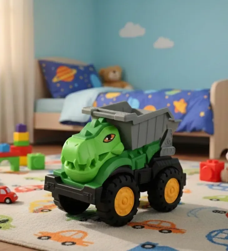 Camión de Volteo Dinosaurio SH732055 – Juguete de Construcción Temático