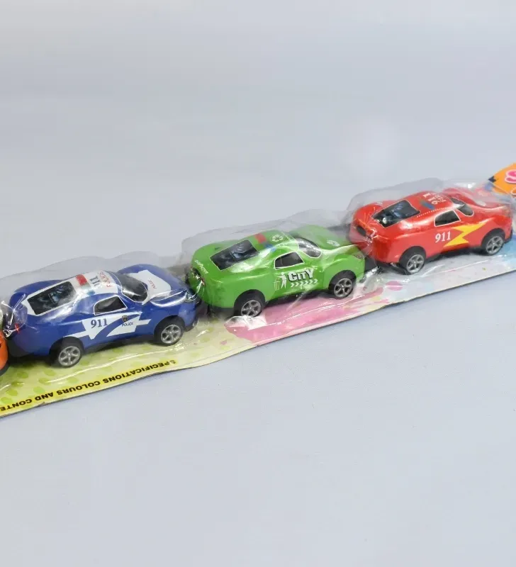 Set de Carros de fricción Policía 2786880 – 4 Mini Vehículos de Emergencia