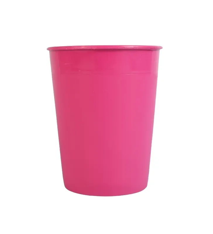 Vaso Kido Combinado Plástico – Colores Morado, Rosa, Naranja