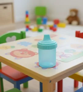 Vaso Antiderrame con Chupete Boris colores - 255ml de plástico