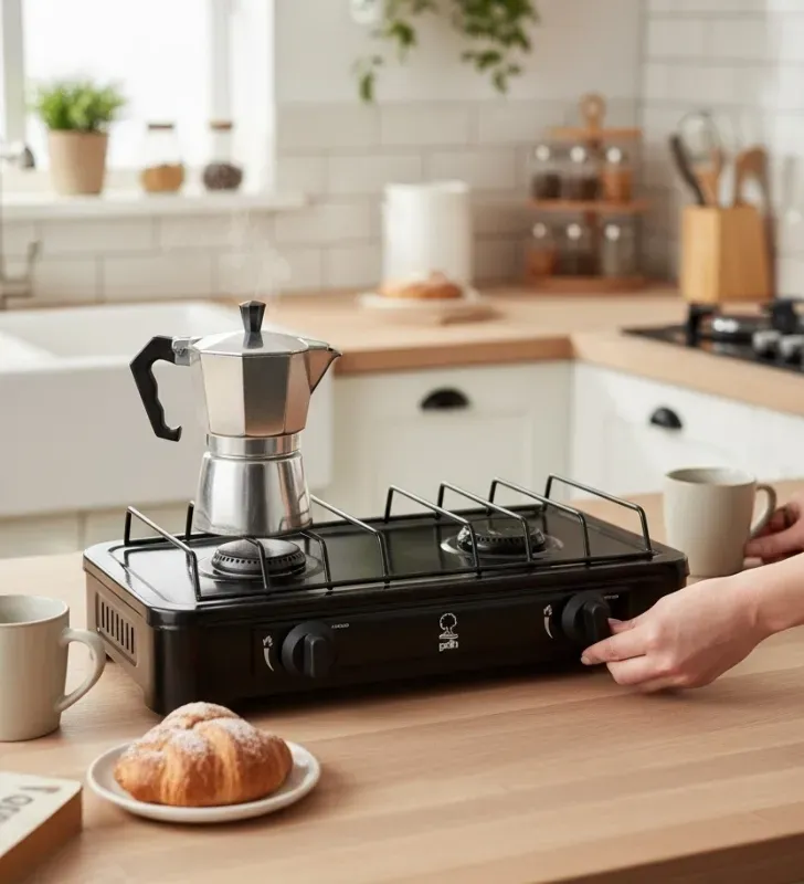 Parrilla de Gas PDH PD57 – 2 Quemadores, Cuerpo Metálico