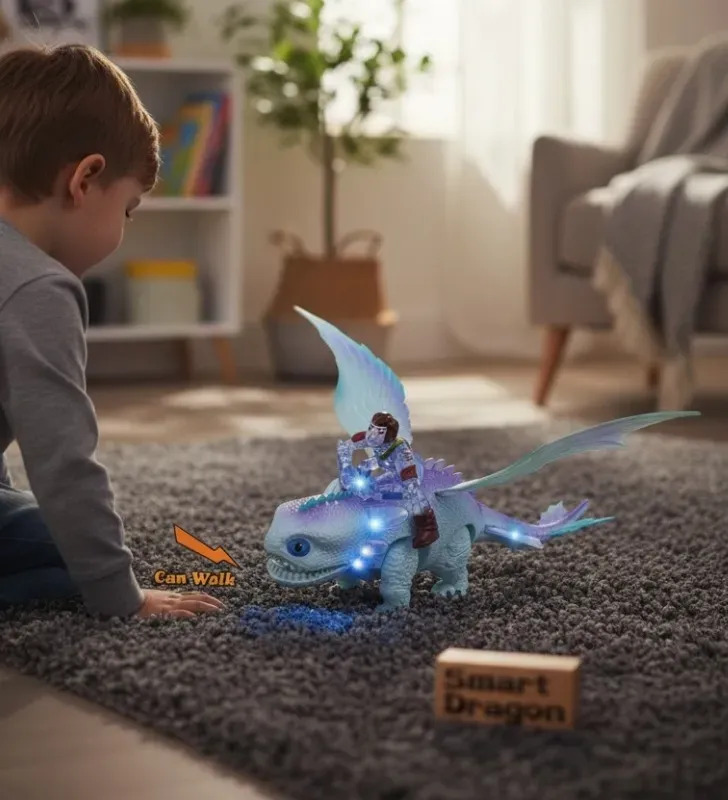 Juguete Electrónico Smart Dragon KJ212170 – Camina y con Luces LED