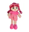 Muñeca de Trapo con Vestido de Cuadros 9017Y – Peluche Suave