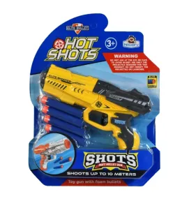 Pistola de Juguete HOT SHOTS CQ-1142 – Lanza Dardos de Goma Espuma 10m