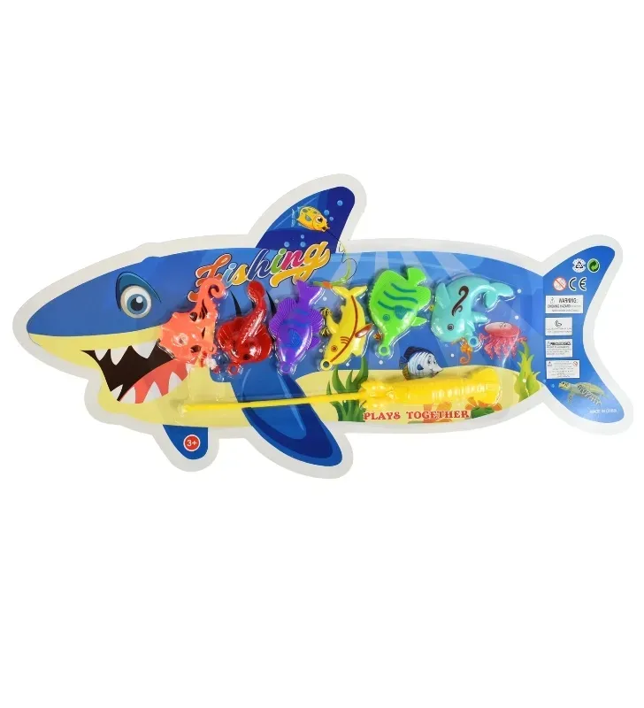 Juego de Pesca Infantil CP-8554B Tiburón – Juguete de Baño para 3+ Años