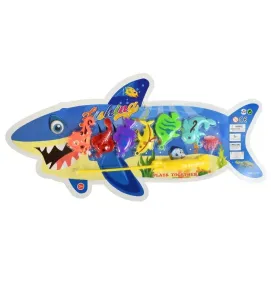 Juego de Pesca Infantil CP-8554B Tiburón – Juguete de Baño para 3+ Años