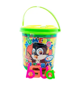 Cubeta Didáctica KIMBO MEX-30 – Números y Letras 72 Pzas