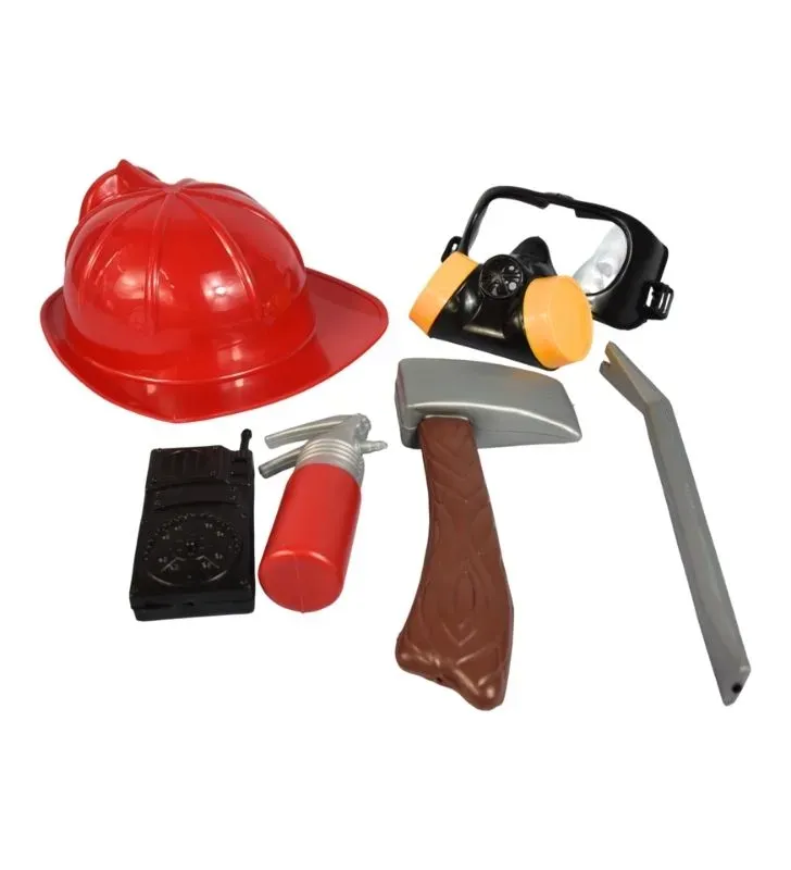 Equipo de Bombero Juguetes Nacionales - Set Completo con Casco y Hacha