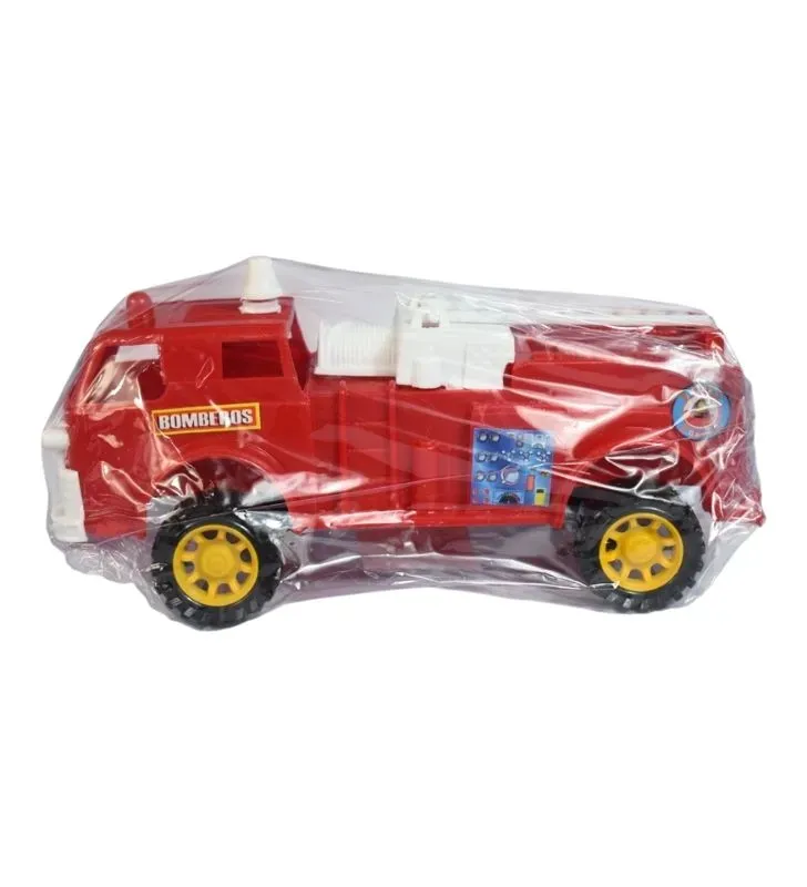 Camión de Bomberos Grande de Plástico - Juguete de Rescate Individual