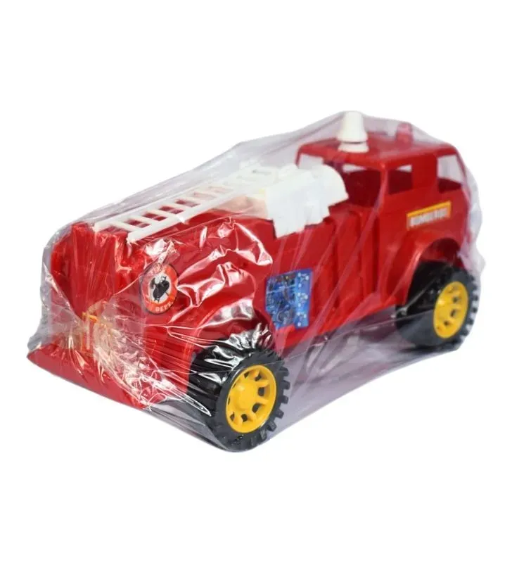 Camión de Bomberos Grande de Plástico - Juguete de Rescate Individual