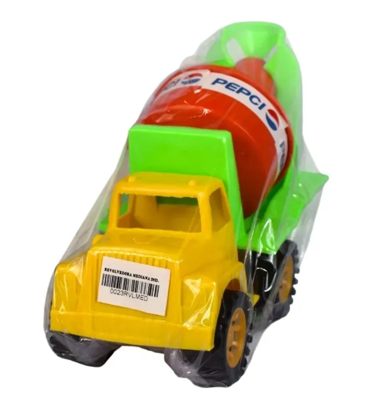 Camión Revolvedora Mediana de Plástico - Juguete de Construcción