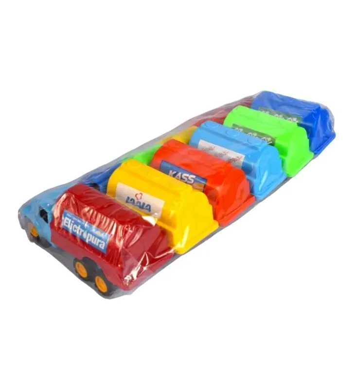 Paquete de 6 Camiones Pipa Dina Juguetes Nacionales - Set Multicolor