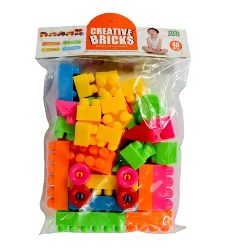Bloques de Construcción Creative Bricks 24732 - Bolsa de 40 Piezas