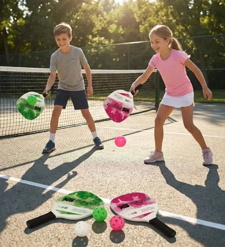 Set de Paletas de Pickleball SPORTSTER 9528Y – 2 Raquetas y 4 Pelotas