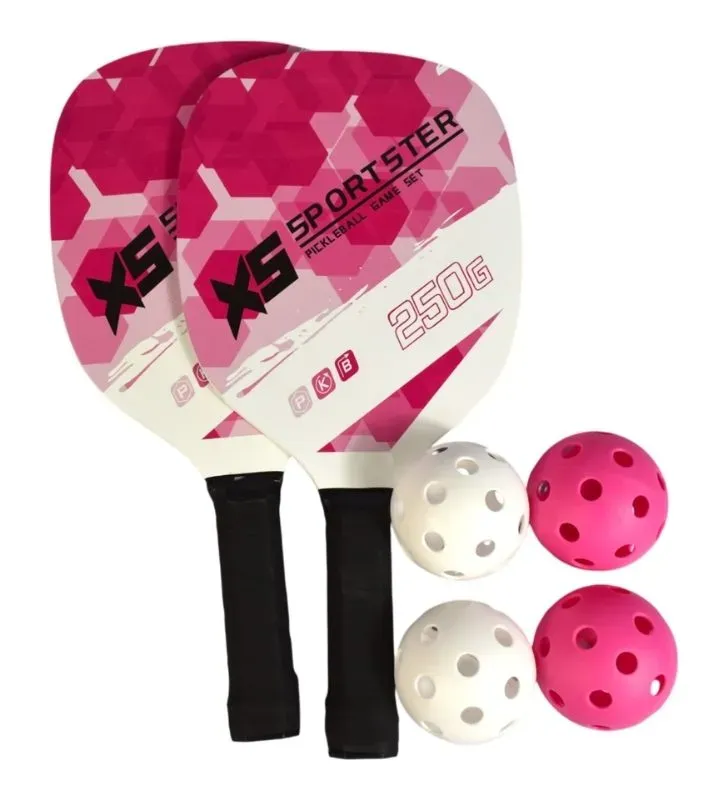 Set de Paletas de Pickleball SPORTSTER 9528Y – 2 Raquetas y 4 Pelotas