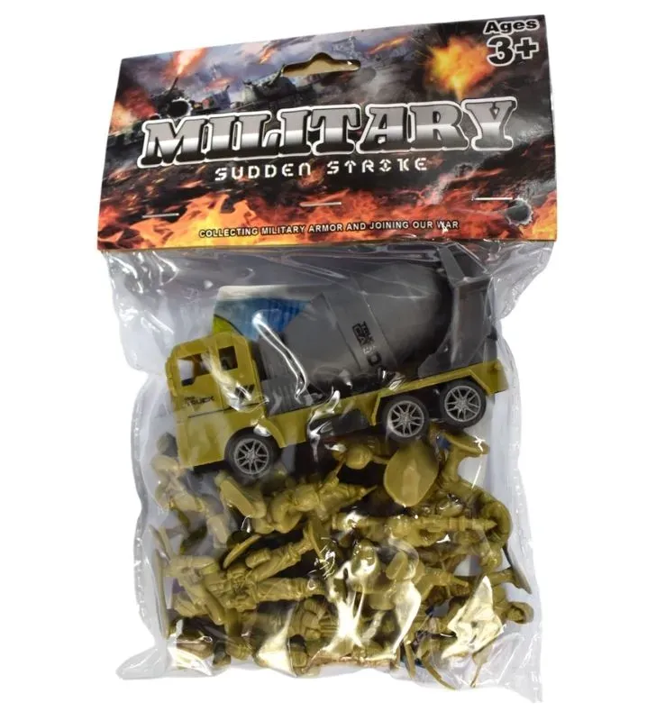 Set de Soldados Militar ZAZ 25287 – Figuras y Vehículo