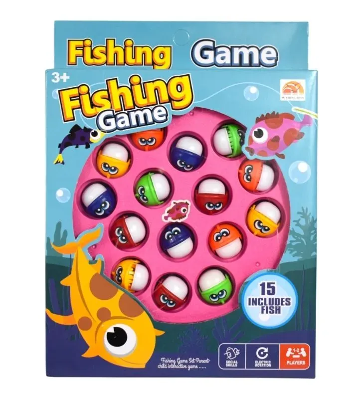 Juego de Pesca Musical ZAZ 25154 – 15 Peces Giratorios