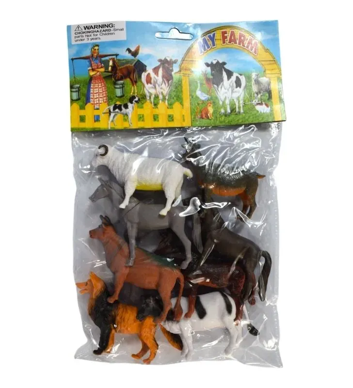 Set de Animales de Granja ZAZ 24236 – Figuras de Plástico