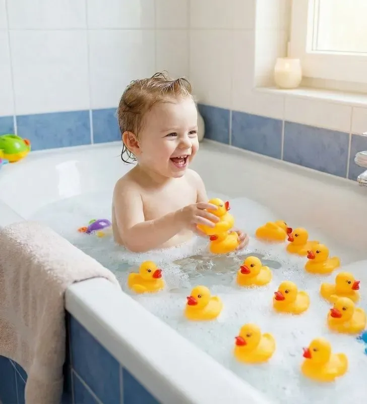 Set de Patos de Hule para Baño ZAZ 24681 – Juguete Flotante