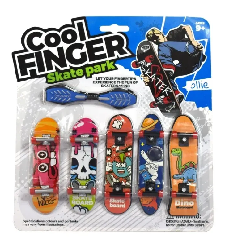 Set 5 Patinetas para Dedos ZAZ 24630 – Cool Finger Skateparkc
