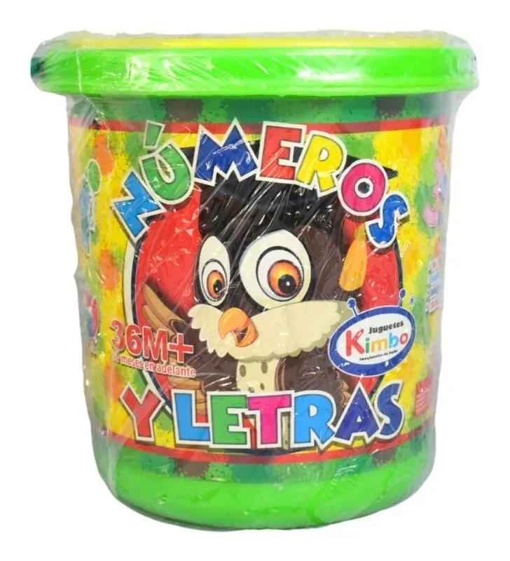 Cubeta Didáctica KIMBO MEX-30 – Números y Letras 72 Pzas