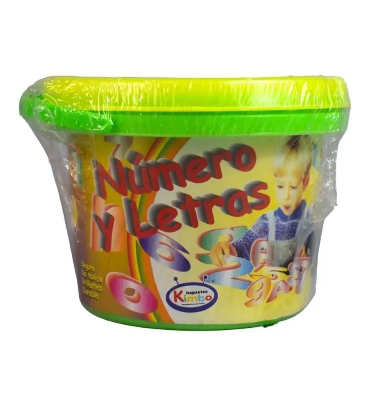 Cubeta Didáctica Kimbo MEX-35 – Números y Letras 36 Pzas