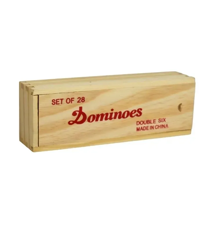 Juego de Dominó Doble Seis ZAZ - 28 Fichas en Caja de Madera