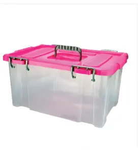 Contenedor Hermético PACIFIC 14 PLASTIAPAN PRA029 - Caja Transparente con Tapa diferentes colores