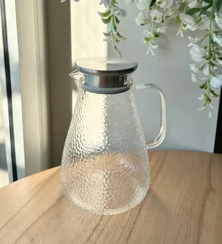 Jarra de Vidrio de 1.8 Litros AV-6107A - Jarra con Asa y Pico