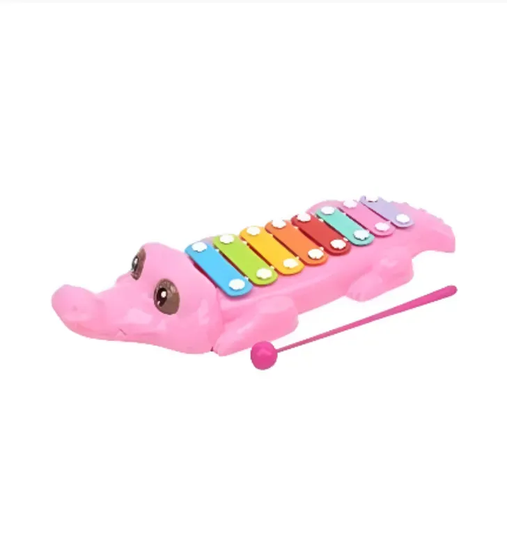 Piano de Juguete Plastihome CO-3413-3 – Diseño Cocodrilo Rosa
